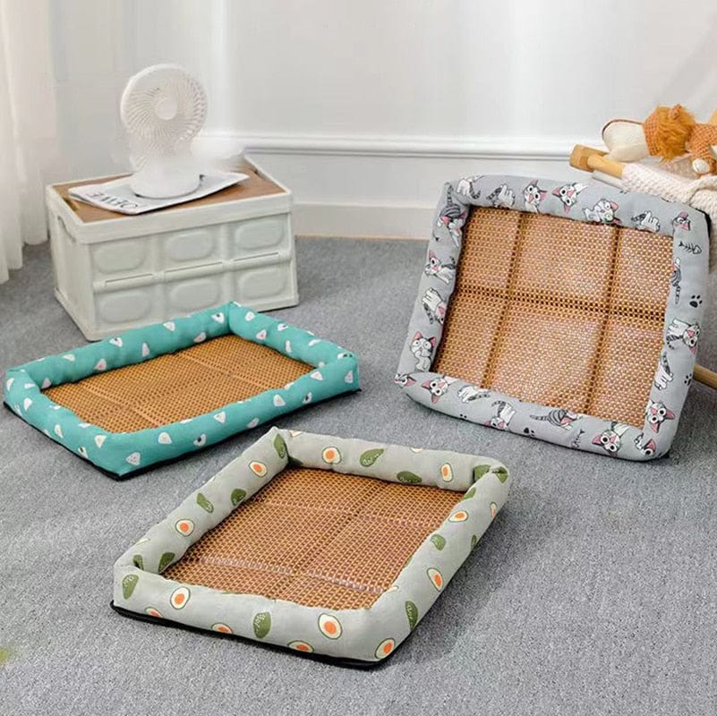 Snuggly comfort with a cooling cat mat