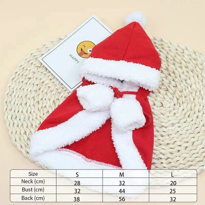 Cozy Santa Cape for Cats