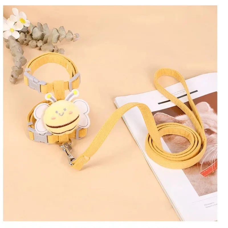Cute Character Cat Harness with Matching Leash