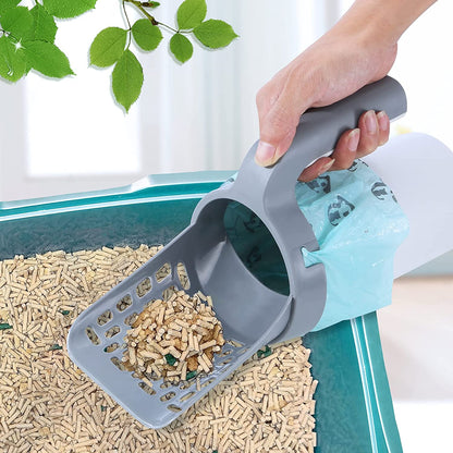 Best cat litter shovel scoop for clumping litter ,Cat Litter Shovel Scoop with Refill Bag For Pet Filter Clean Toilet Garbage Picker Cat Supplies Cat Litter Box Self Cleaning