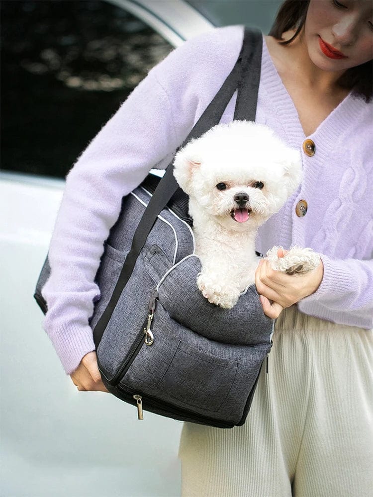 Four-sided cushioned cat car safety seat

