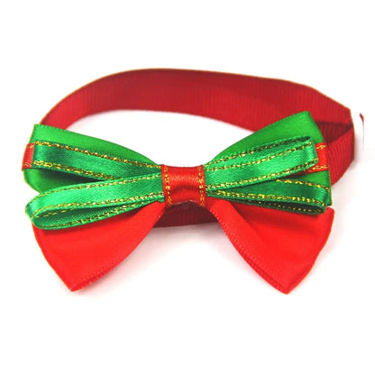 Green & Red Layered Bow Tie