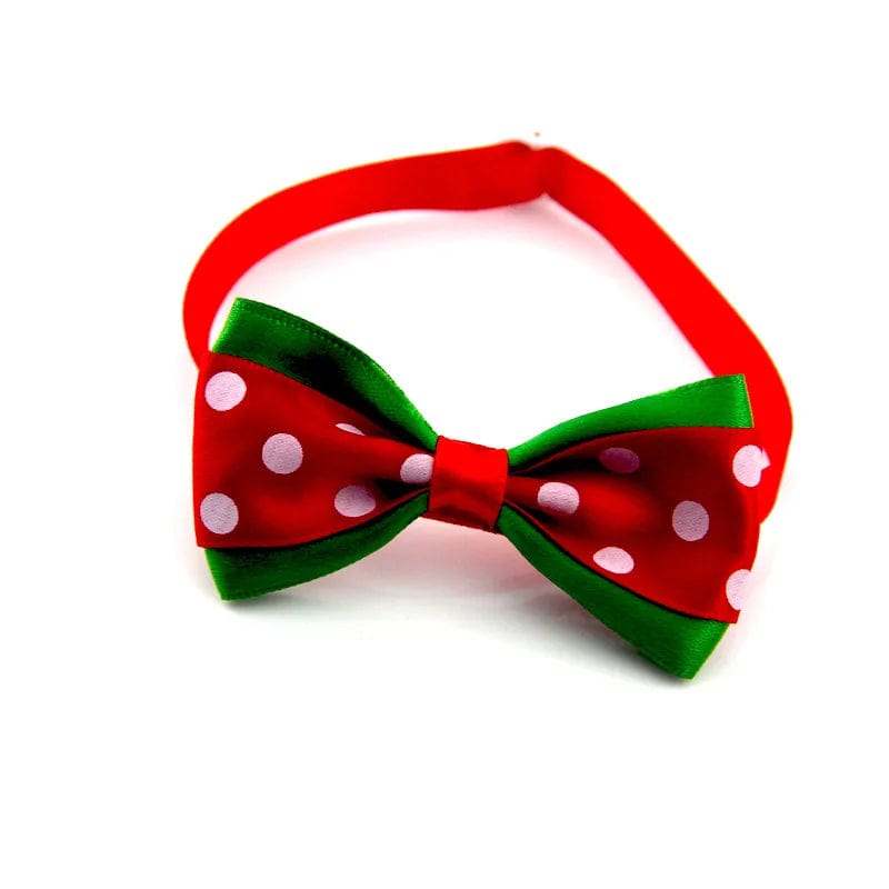 Christmas Cat Bow Tie Bow Strap