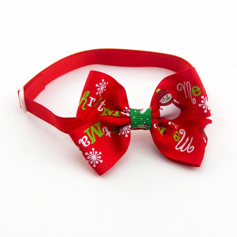 Christmas Cat Bow Tie Bow Strap