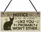 Life with cats wooden wall art