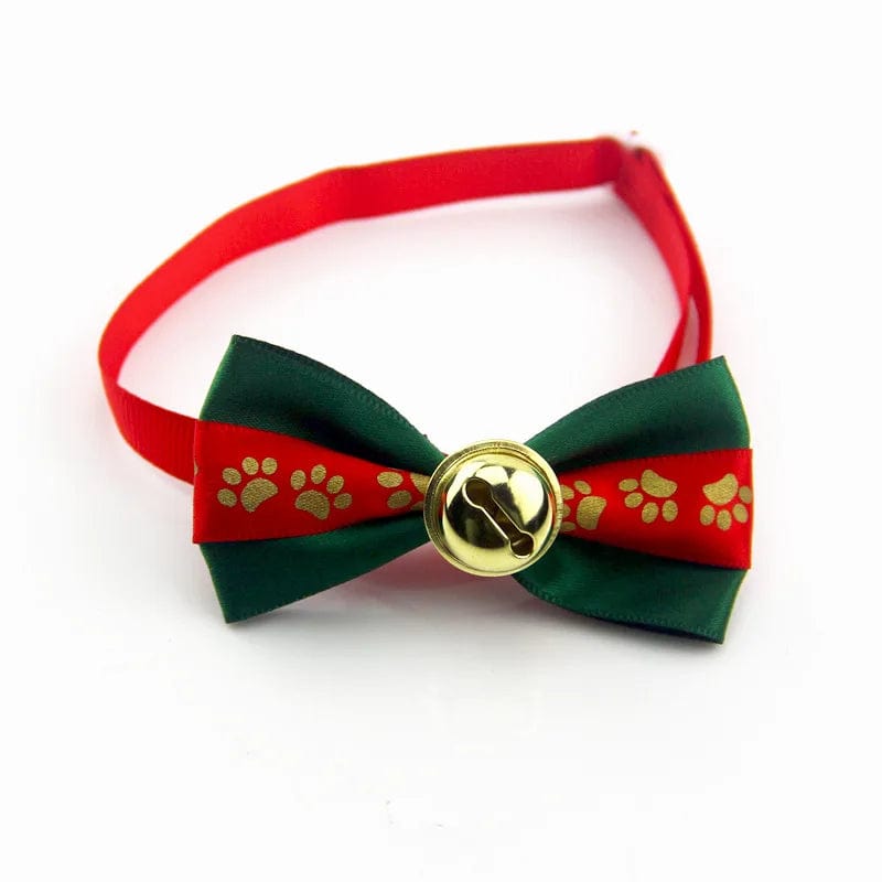 Christmas Cat Bow Tie Bow Strap