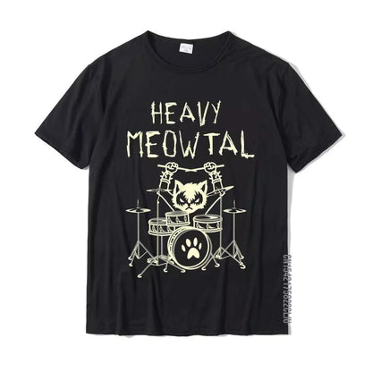Heavy Meowtal Cat Metal Unisex T-Shirt for cat lovers

