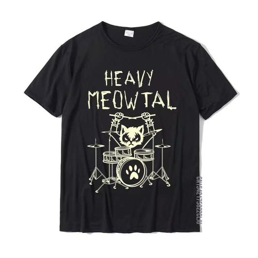Heavy Meowtal Cat Metal Unisex T-Shirt for cat lovers


