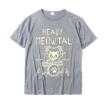 Heavy Meowtal Cat Metal Unisex T-Shirt for men and women

