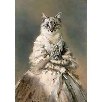 Humorous feline prints for office spaces