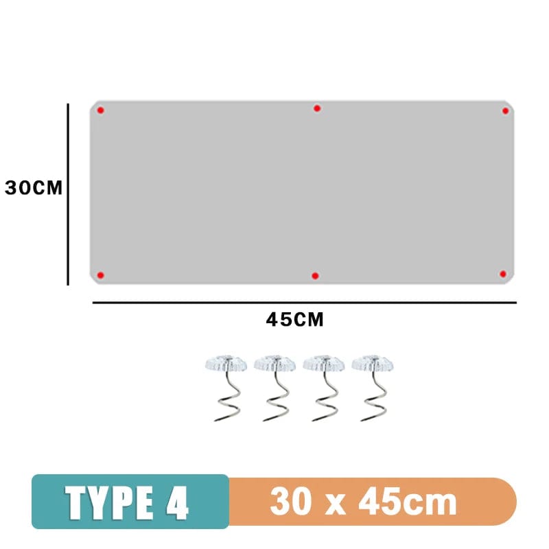Invisible cat scratch protection tape for delicate surfaces