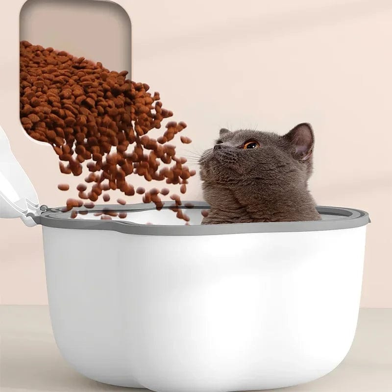 Large capacity moisture-proof cat food storage for home use