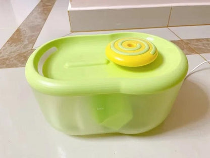 Lollipop Cat Water Fountain on Floor