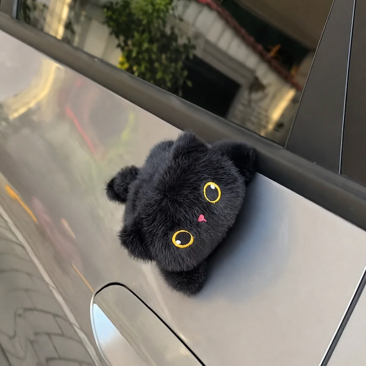Magnetic Plush Cat Car Toy