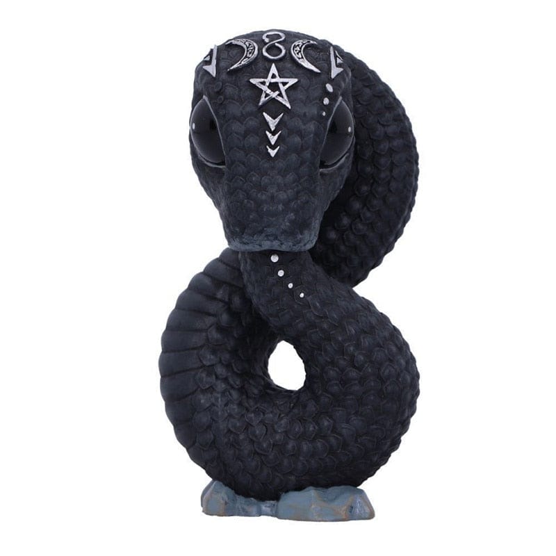 Mystic Black Resin Figurine – Gothic Garden Décor