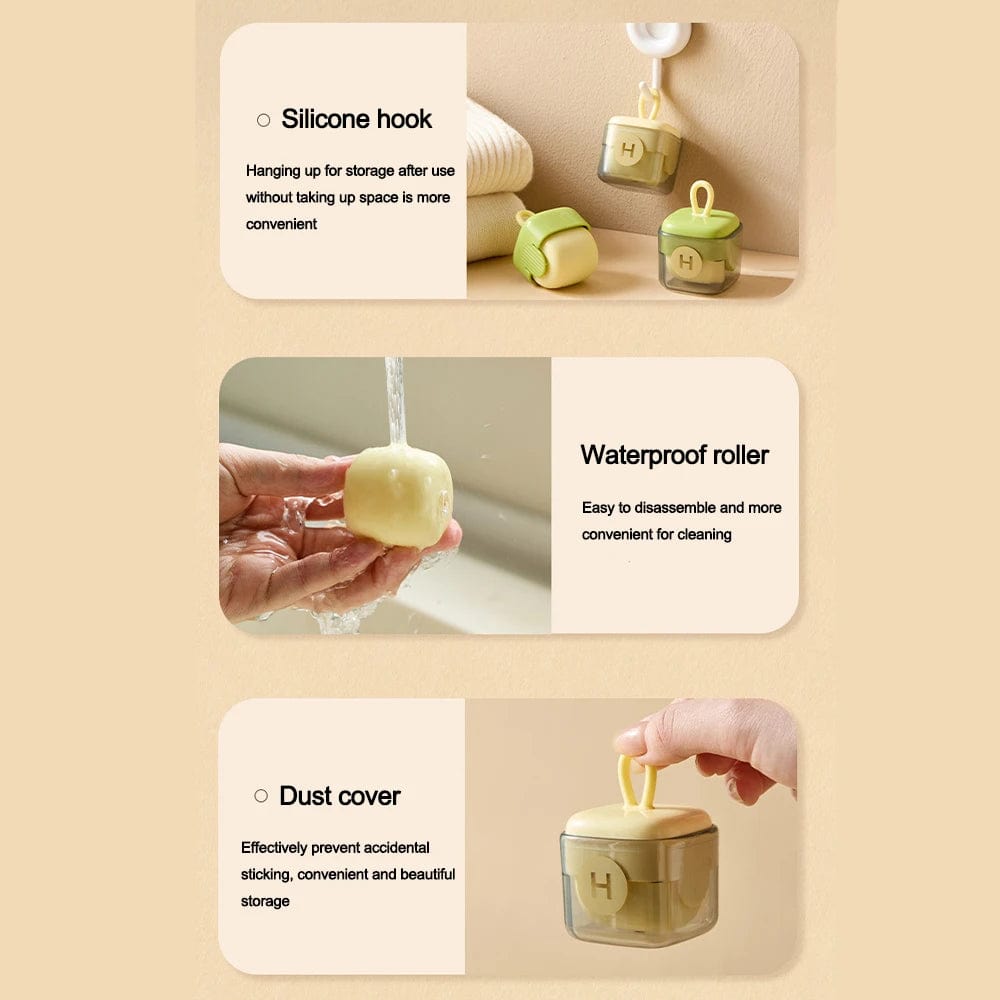 Portable reusable pet hair remover for travel use