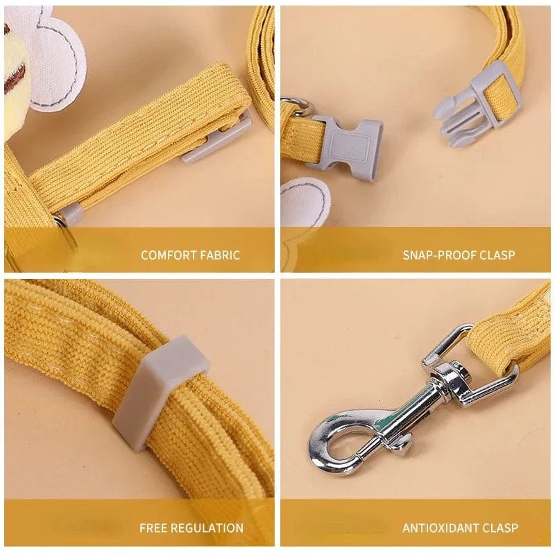 Premium Cat Harness and Leash Set – Detail Collage