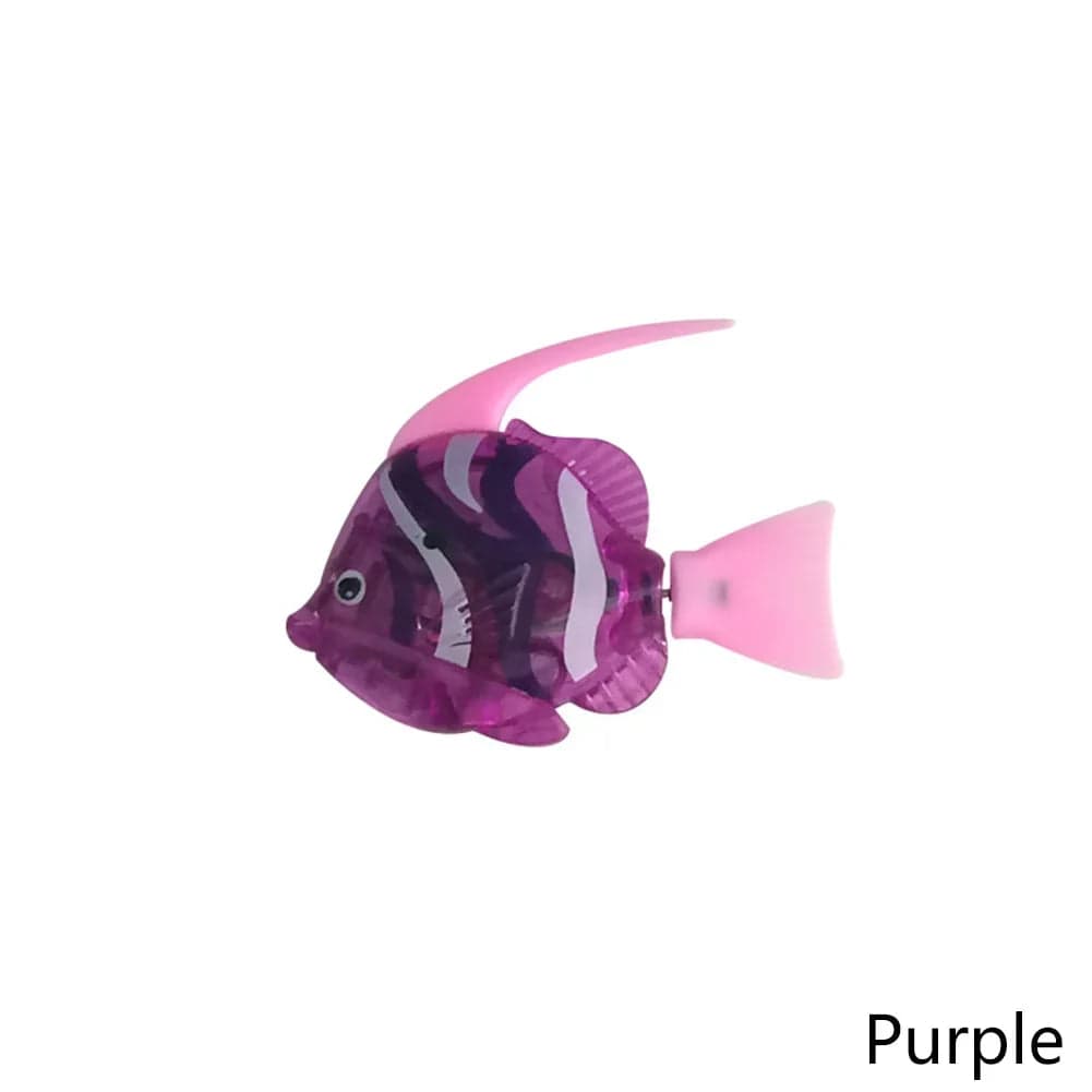 Purple Electric Swimming Fish Cat Toy
