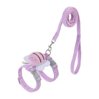 Purple Cat Harness and Leash Set