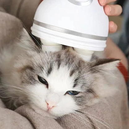 Electric cat massager for purrfect relaxation,Electric Cat Massager Body Massager Health Care Relax Shoulder Neck Deep Tissue Head Scalp Massage Kneading Vibrating Device