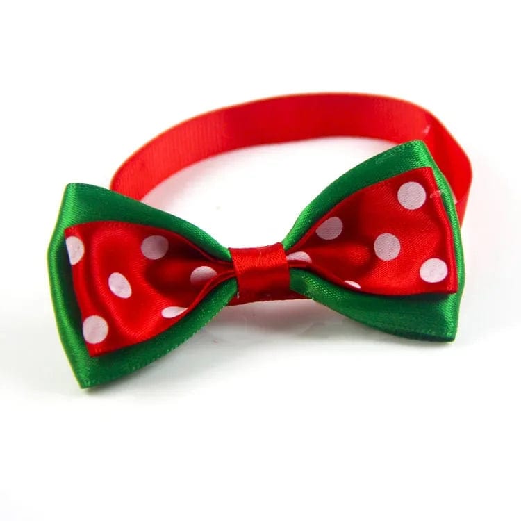 Red Bow Tie with White Polka Dots