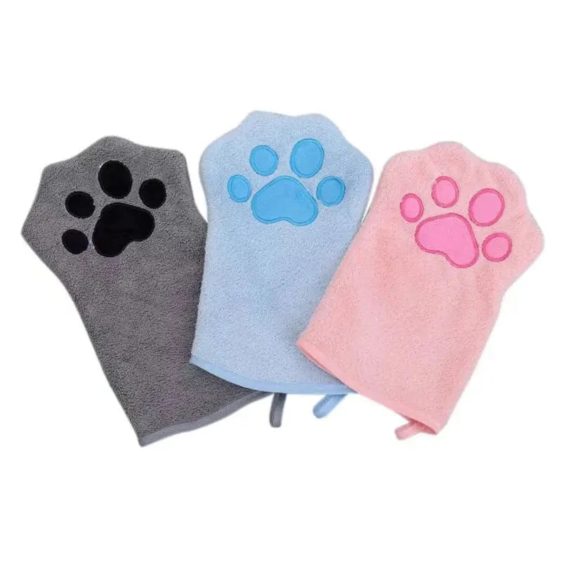 Cat Paw Grooming Glove Towel