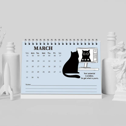 Office Cats Desk Calendar 2026