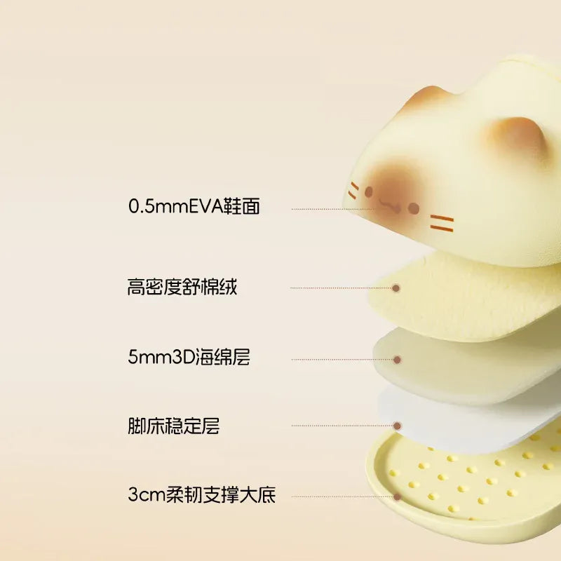 Waterproof Cat Slippers Paw Prints