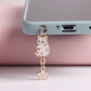 Cat-themed phone accessory with dust barrier