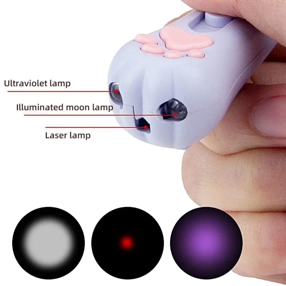 Multi-functional Laser Cat Paw Keychain