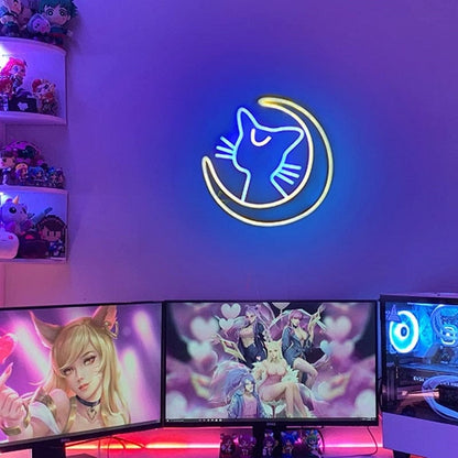 LED neon cat lamp designs collection