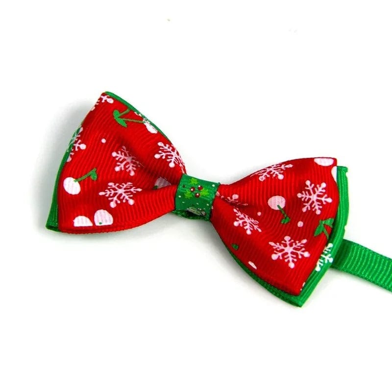 Christmas Cat Bow Tie Bow Strap