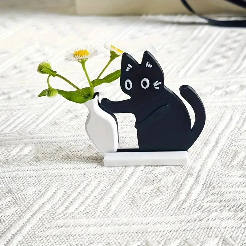 Black Cat Whiskers Memorial Magnet