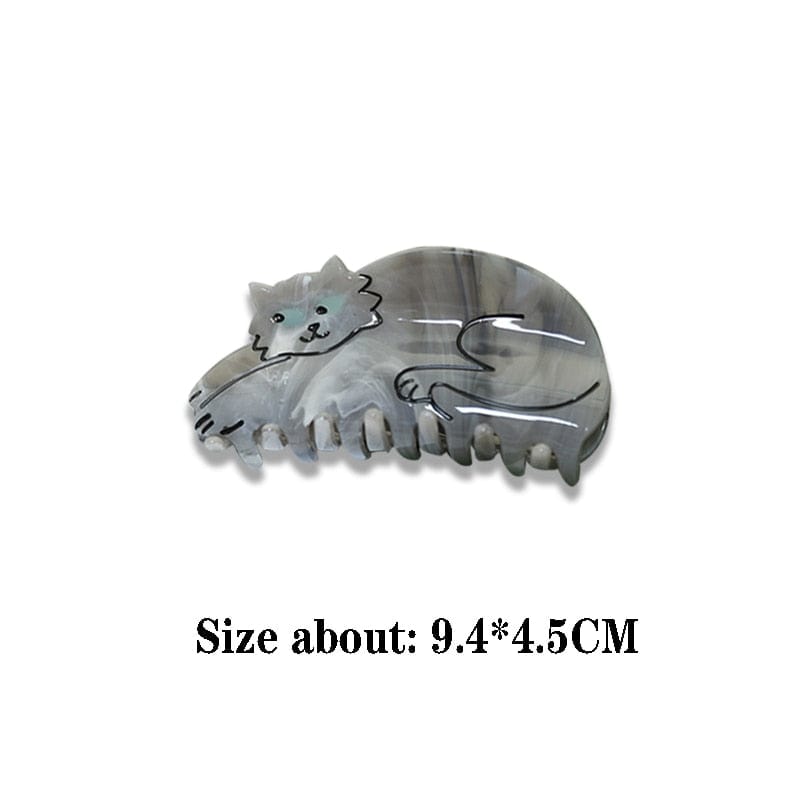 Buy cat-themed acrylic claw clips online