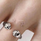 Silver Cute Cat Paw Ring