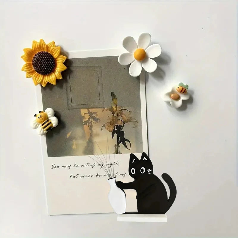 Black Cat Whiskers Memorial Magnet