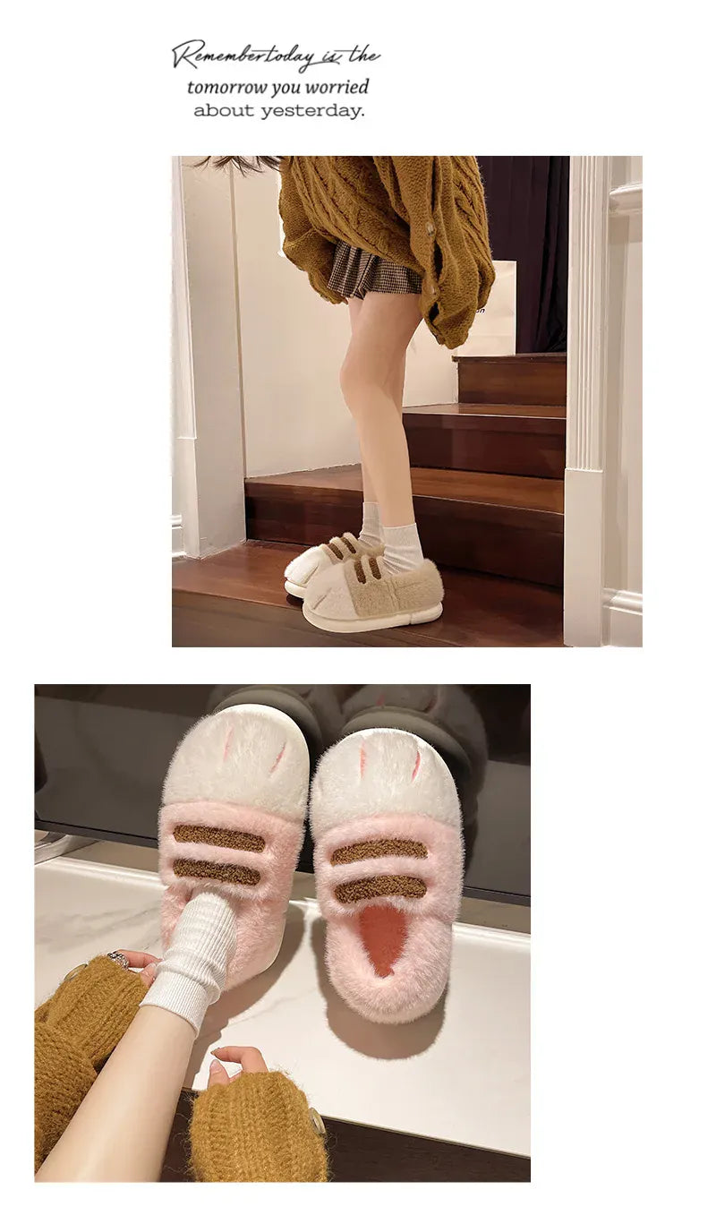 2025 New Cute Cat Paw Slippers