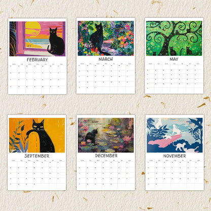 2026 Beautiful Abstract Cat Calendar