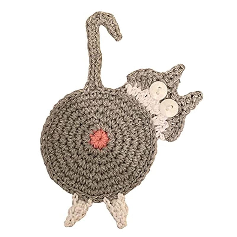 Funny Cat Butt Tea Coffee Coasters