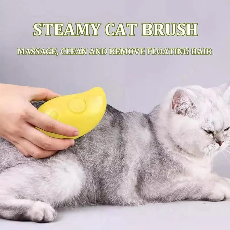 Steamy Electric Cat Grooming Brush