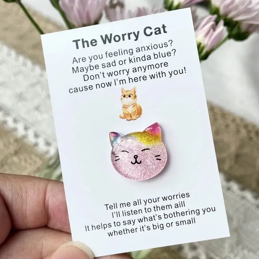 Pocket Hug Card With Support Cat
