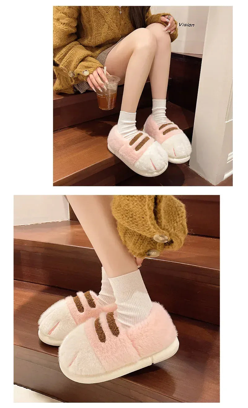 2025 New Cute Cat Paw Slippers