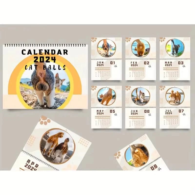 Hilarious Cat Buttholes 2025 Calendar