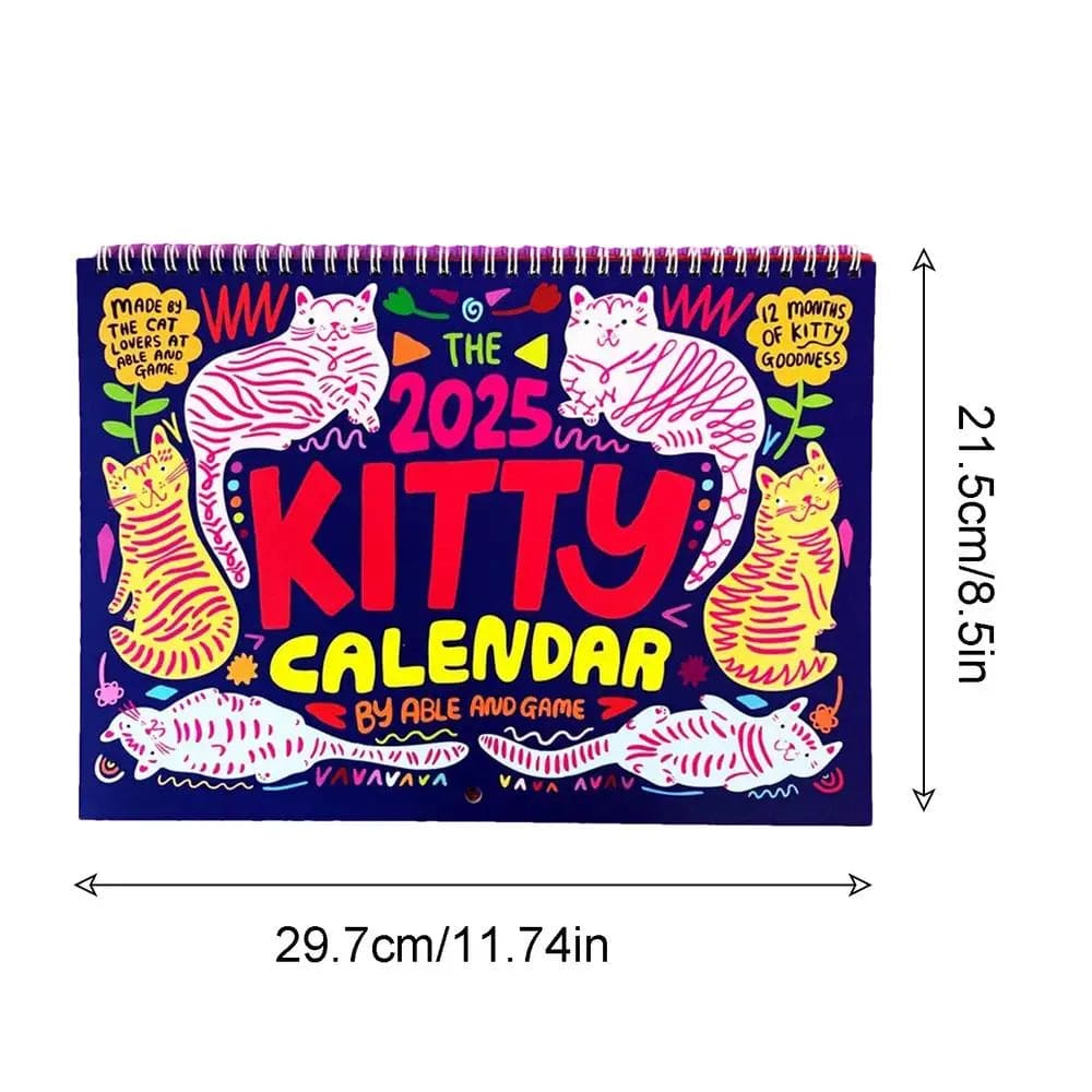 Artistic Colorful Cat Scheduler 2025