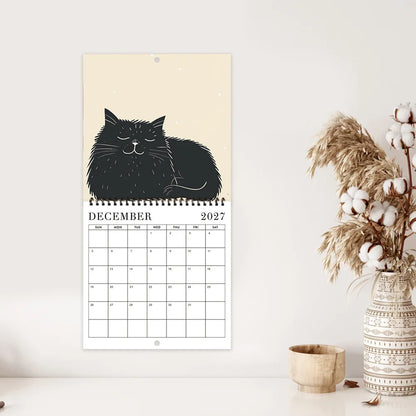 Purrfect Pizza and Cat Naps 2027 Calendar