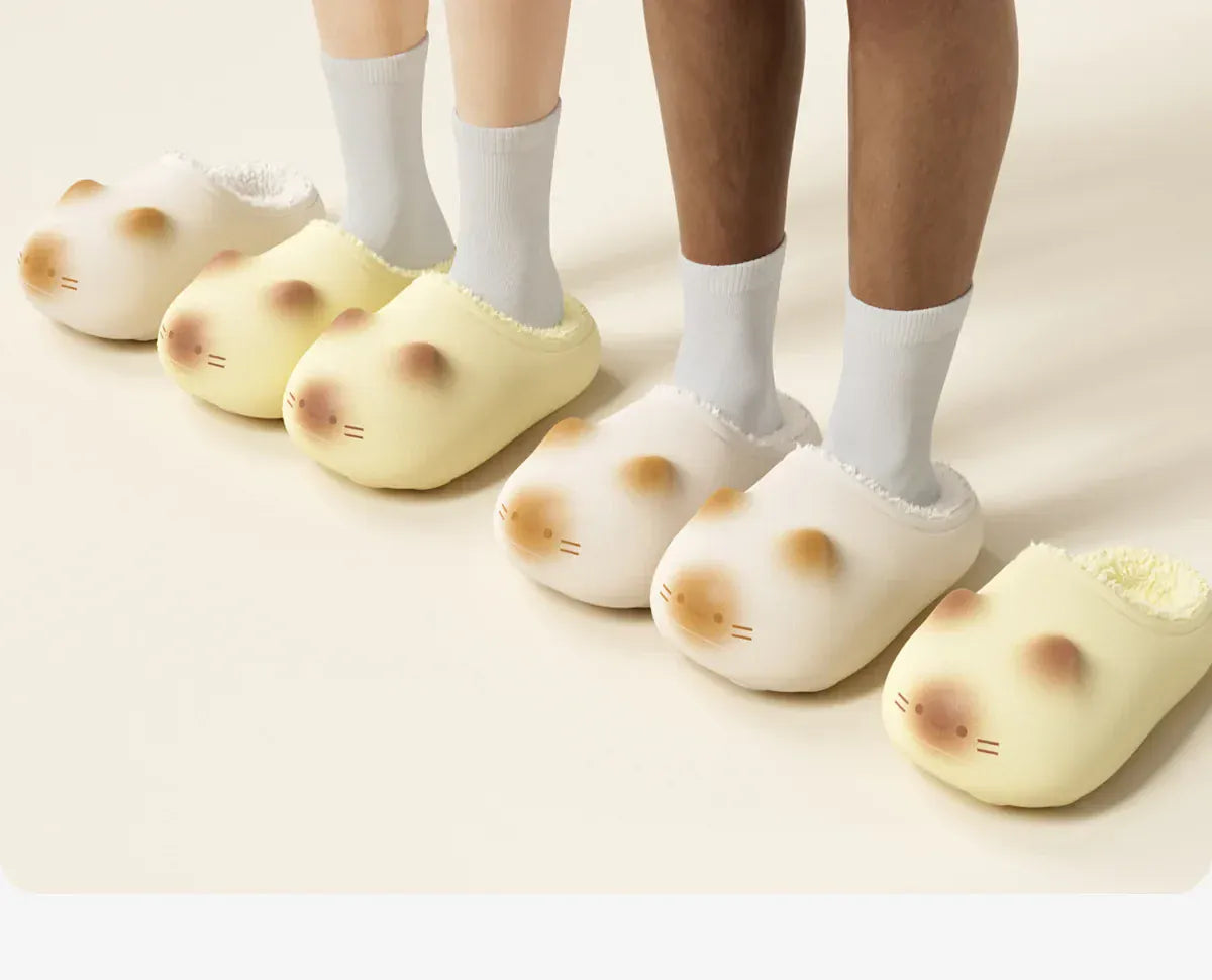 Waterproof Cat Slippers Paw Prints