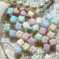 80pcs Glittering Cat Head Wax Beads