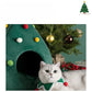 Warm Cat Christmas Tree Bed