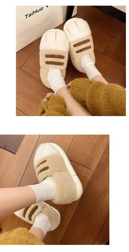 2025 New Cute Cat Paw Slippers