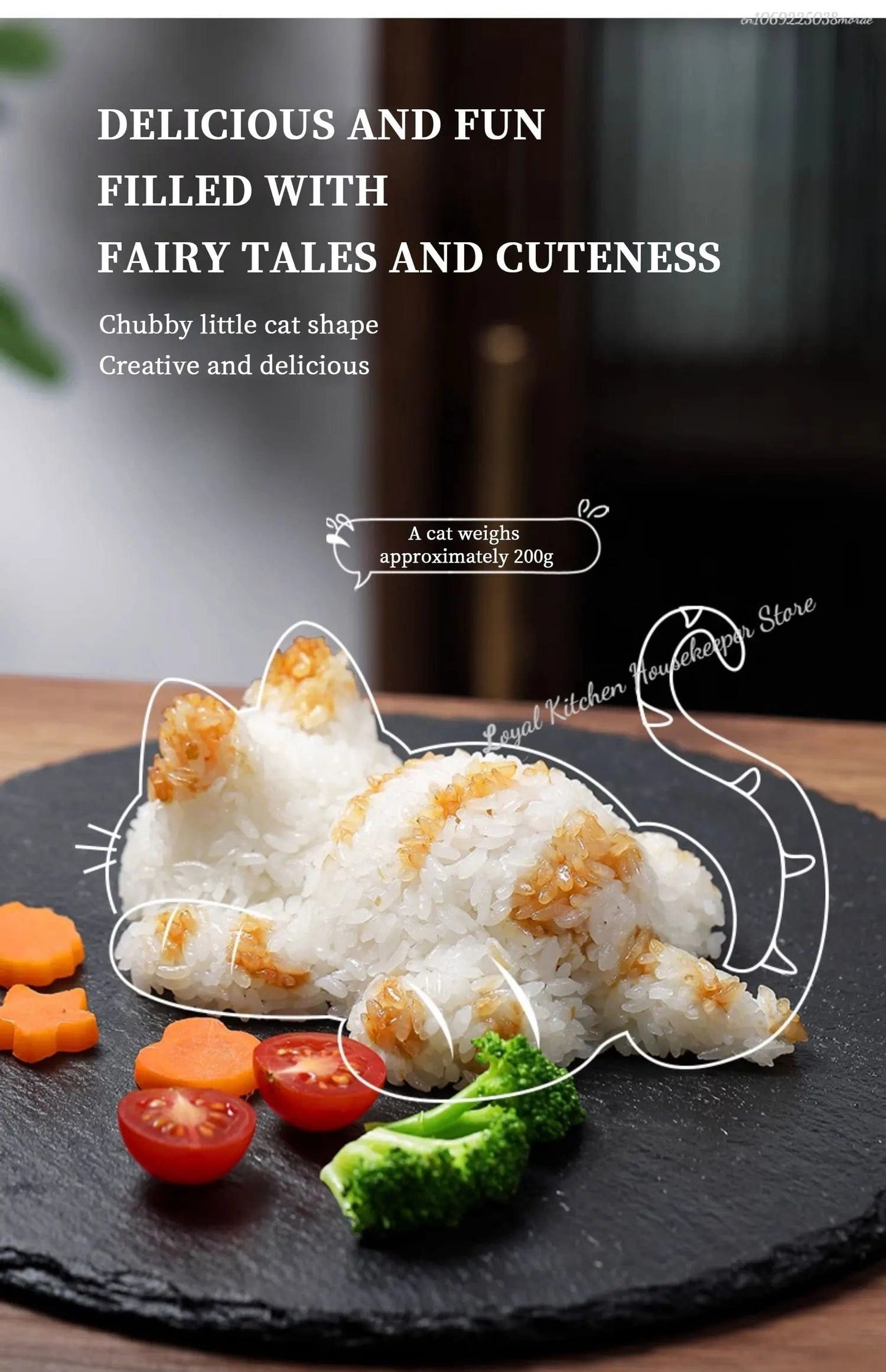 Cat Rice Sushi Cooking Molds